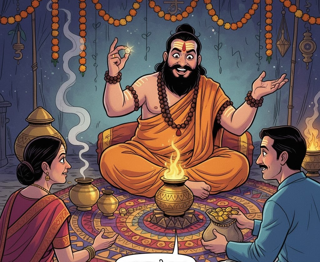 तांत्रिक के भेष में आए ठगों ने रचा सोने के घड़े का झांसा—पूजा के नाम पर 25 लाख के जेवर लूट ले गए, पुलिस ने दर्ज किया मामला