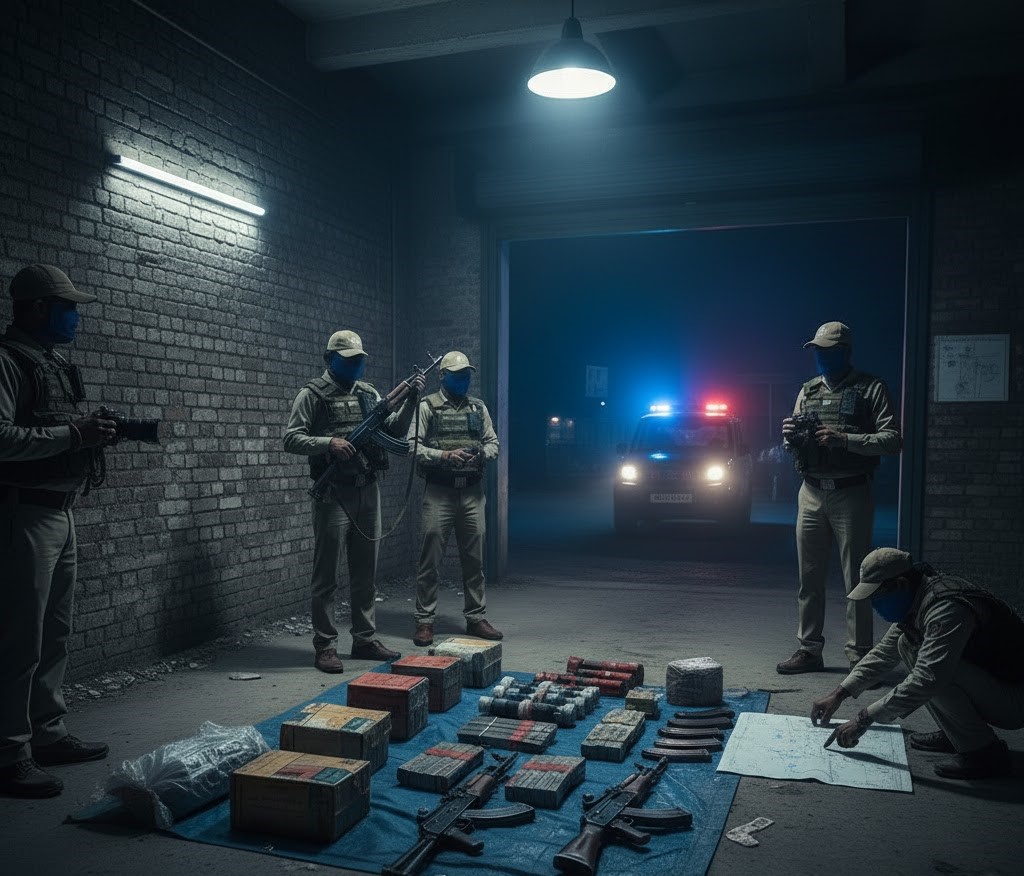 फरीदाबाद में आतंक की बड़ी साजिश नाकाम: जम्मू-कश्मीर पुलिस को 300 किलो RDX और दो AK-47 राइफलें मिलीं