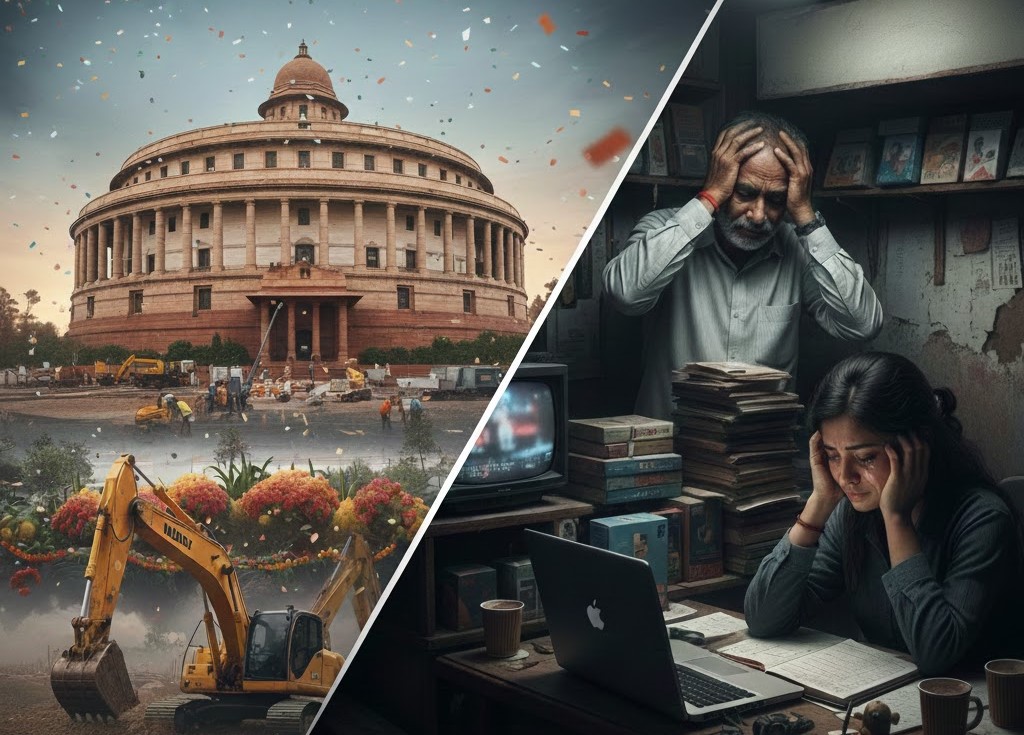 ग्वालियर में कॉर्पोरेट का जमावड़ा या चुनावी चंदे की ‘सेटिंग’? 2 लाख करोड़ के ‘शिलान्यास’ के बीच सिसकते छोटे व्यापारी और स्टार्टअप्स!