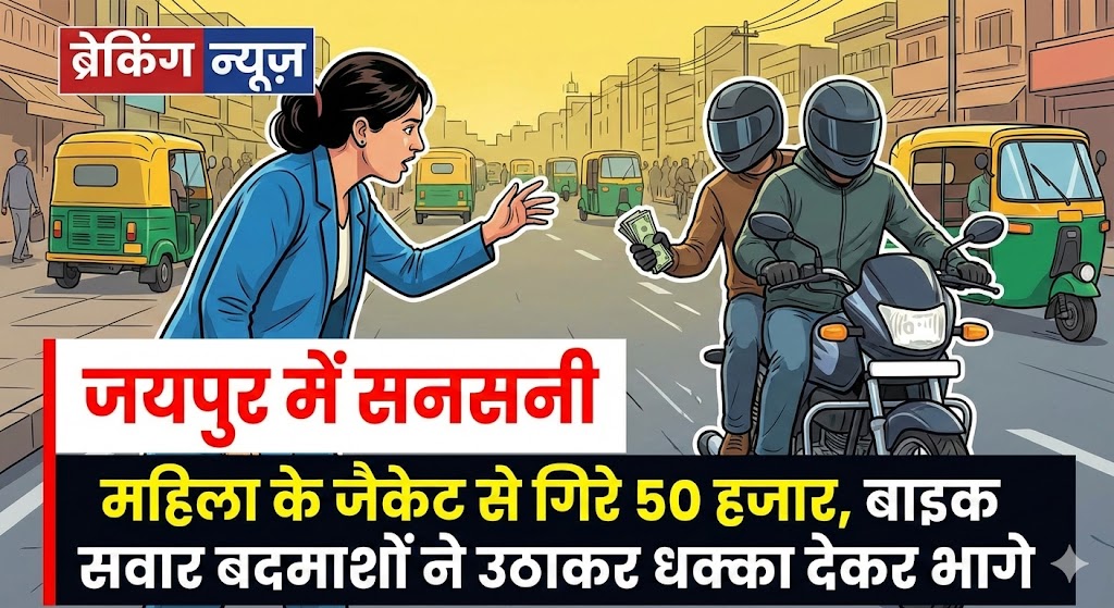 जयपुर Viral Video: Woman के Jacket से गिरे पैसे, Bikers ने Jump कर उठाए और भाग गए