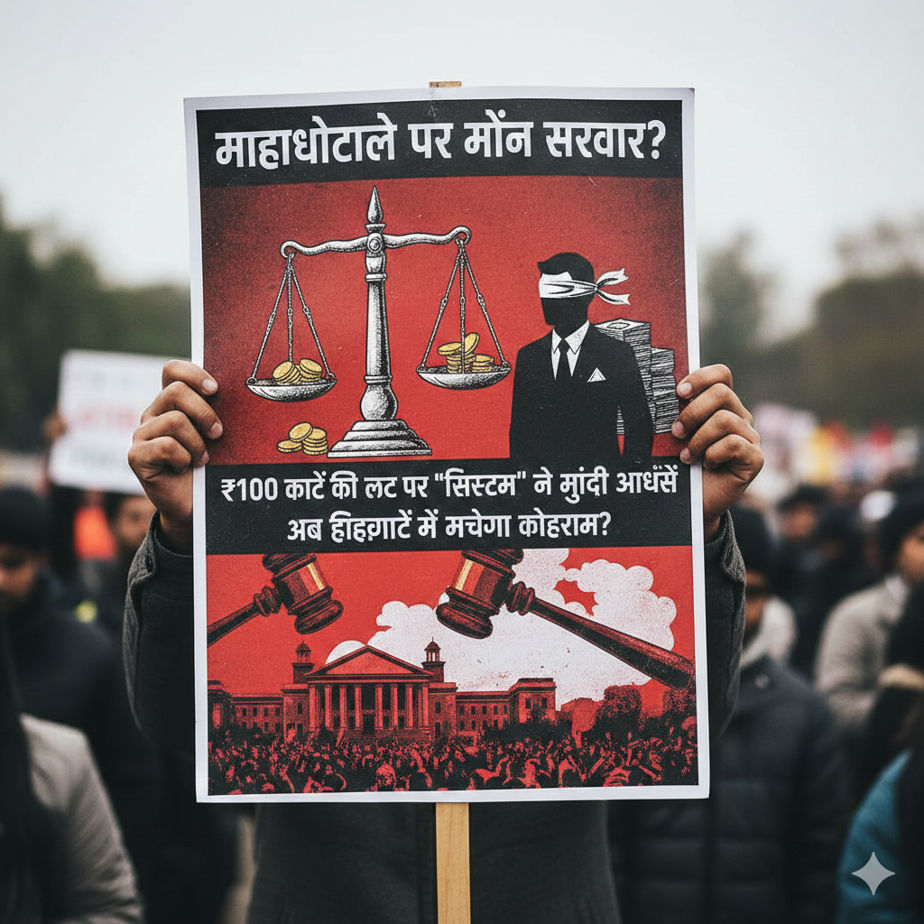 महाघोटाले पर मौन सरकार? ₹100 करोड़ की लूट पर ‘सिस्टम’ ने मूंदी आंखें, अब हाईकोर्ट में मचेगा कोहराम?