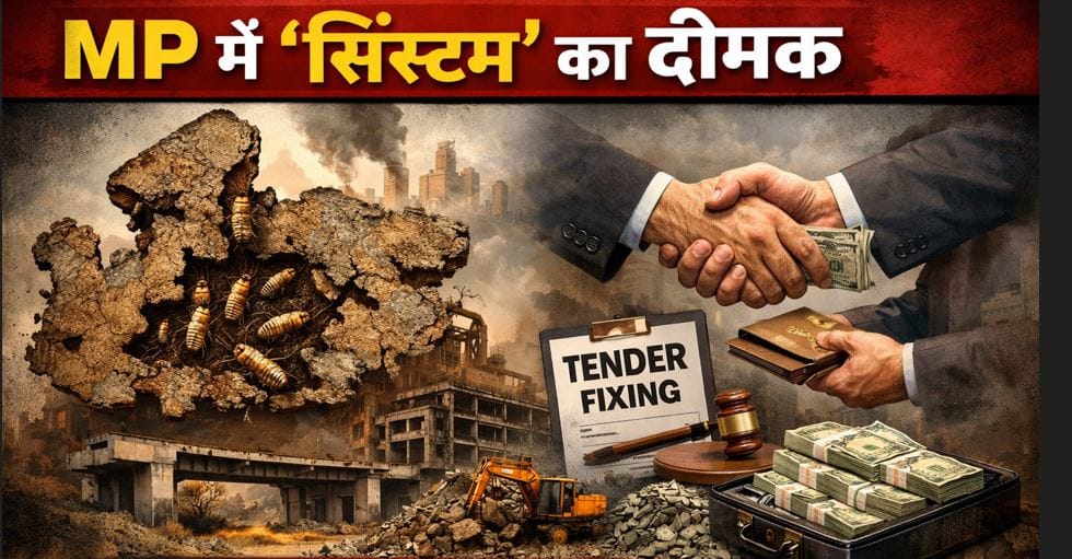 MP में ‘सिस्टम’ का दीमक: क्या टेंडर सेटिंग और दलाली के जाल में फंसकर दम तोड़ रहा है मध्य प्रदेश का विकास?