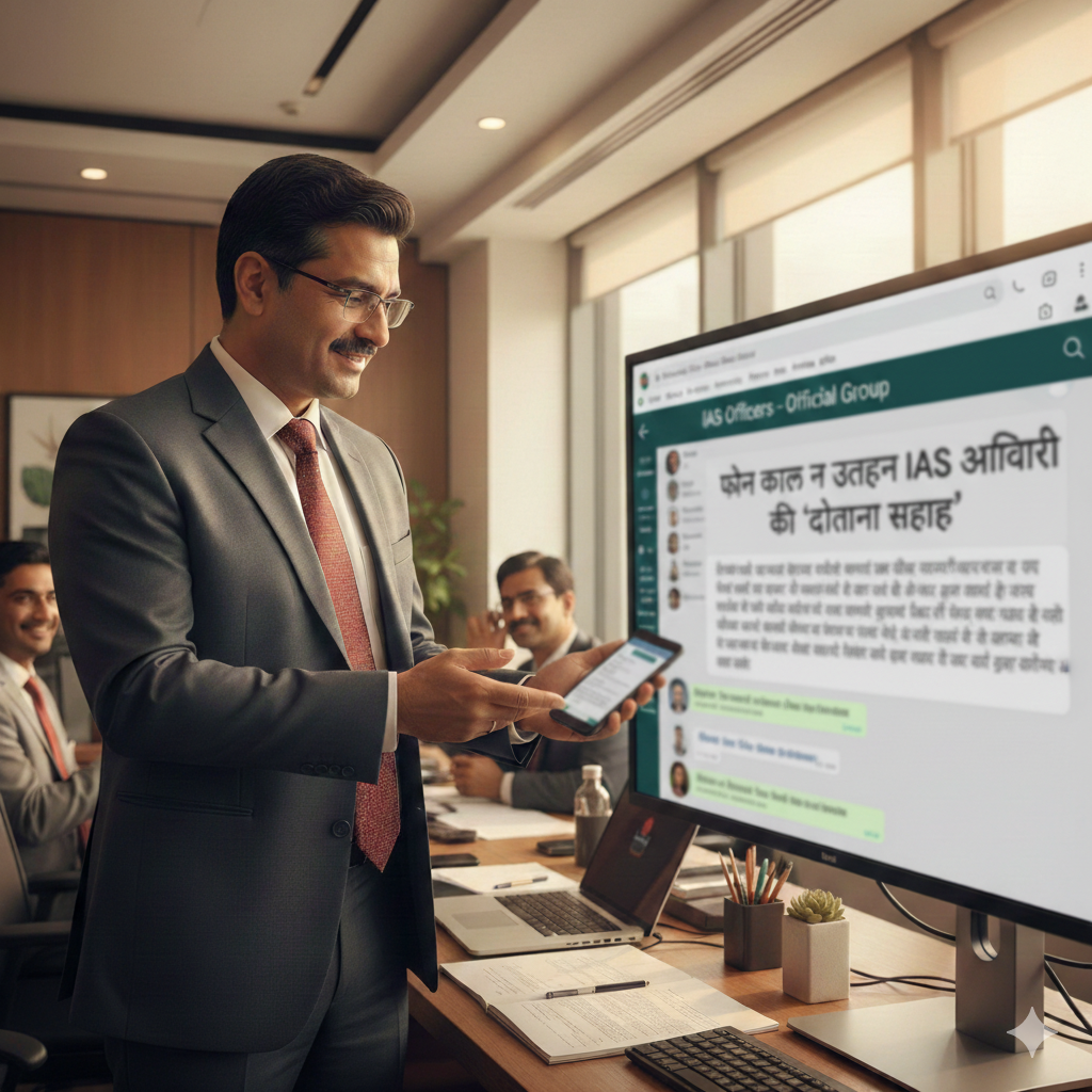 फोन कॉल न उठाने से नाराज़ IAS अधिकारी की ‘दोस्ताना सलाह’, अफसरों के व्हाट्सएप ग्रुप में चर्चा
