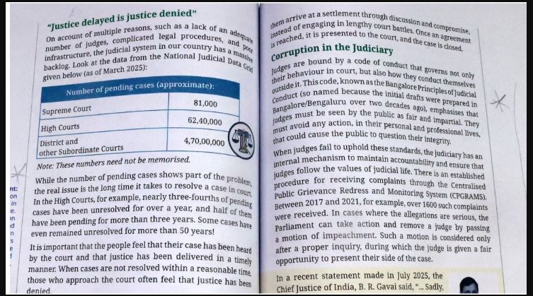 NCERT Judicial Corruption Chapter Controversy – NCERT के ‘ज्यूडीशियल करप्शन’ चैप्टर पर विवाद