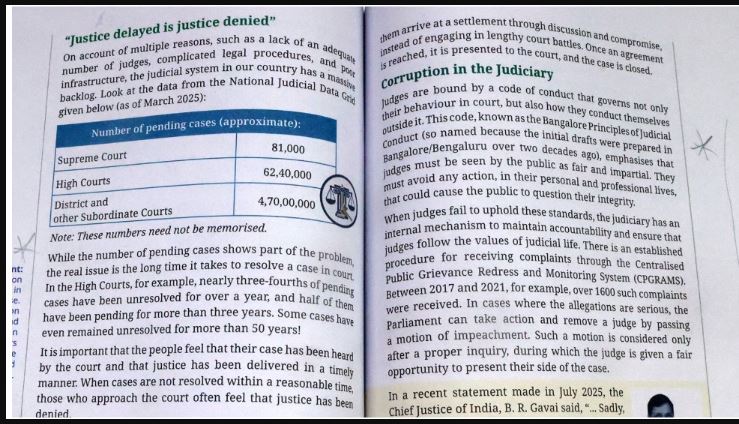 CJI On NCERT Judicial Corruption Chapter – NCERT ‘ज्यूडीशियल करप्शन’ पर CJI सख्त