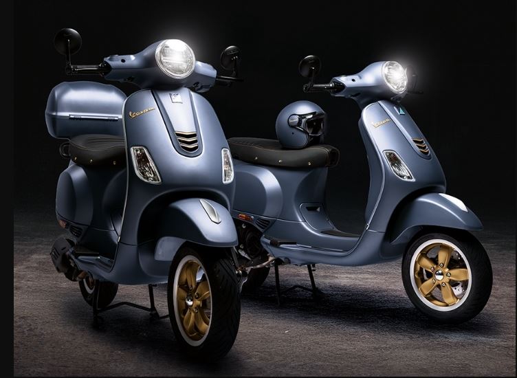 Retro-style Vespa scooter with 125cc & 150cc – 125cc-150cc विकल्प