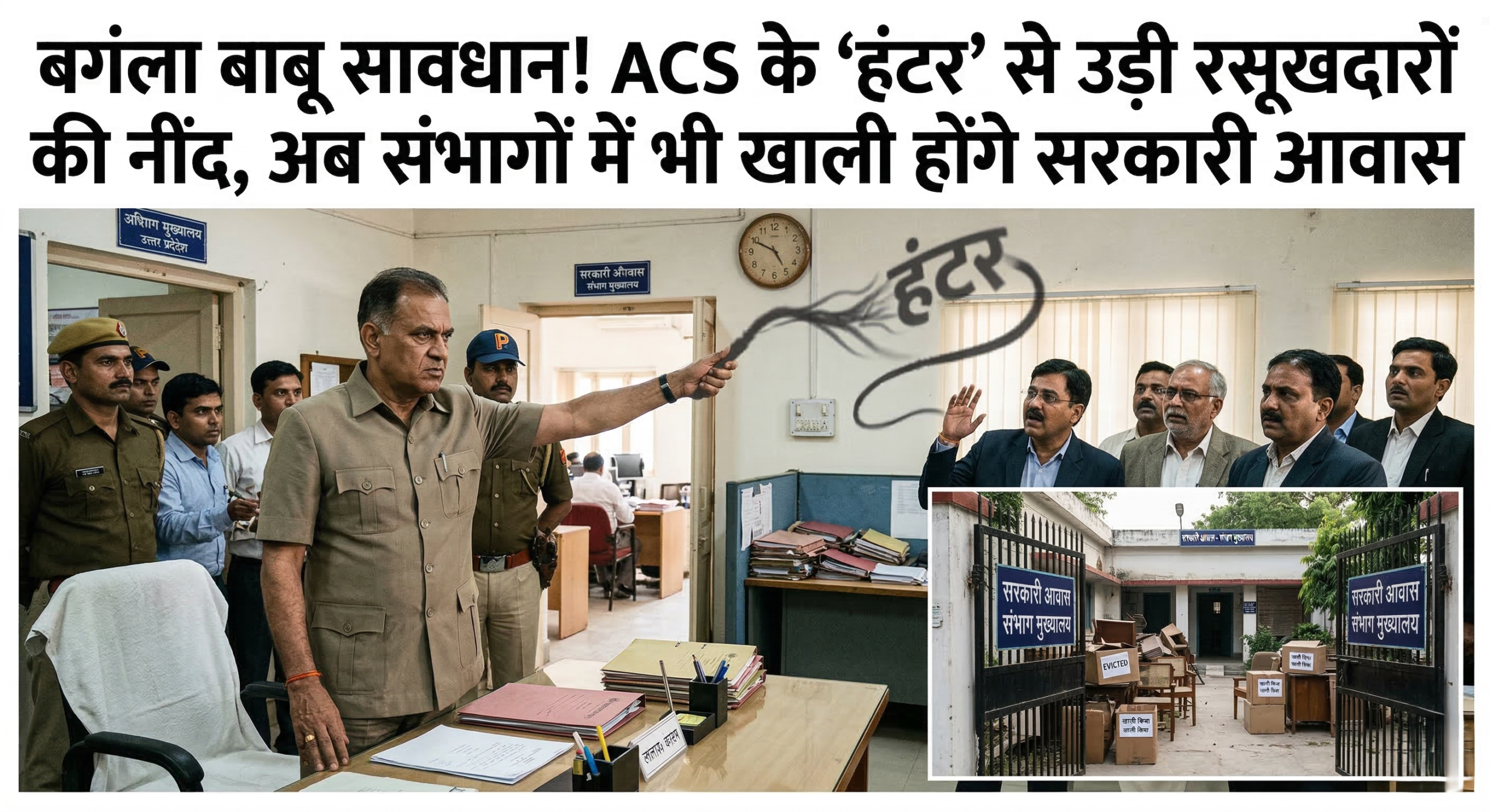 बगंला बाबू सावधान! ACS के ‘हंटर’ से उड़ी रसूखदारों की नींद, अब संभागों में भी खाली होंगे सरकारी आवास