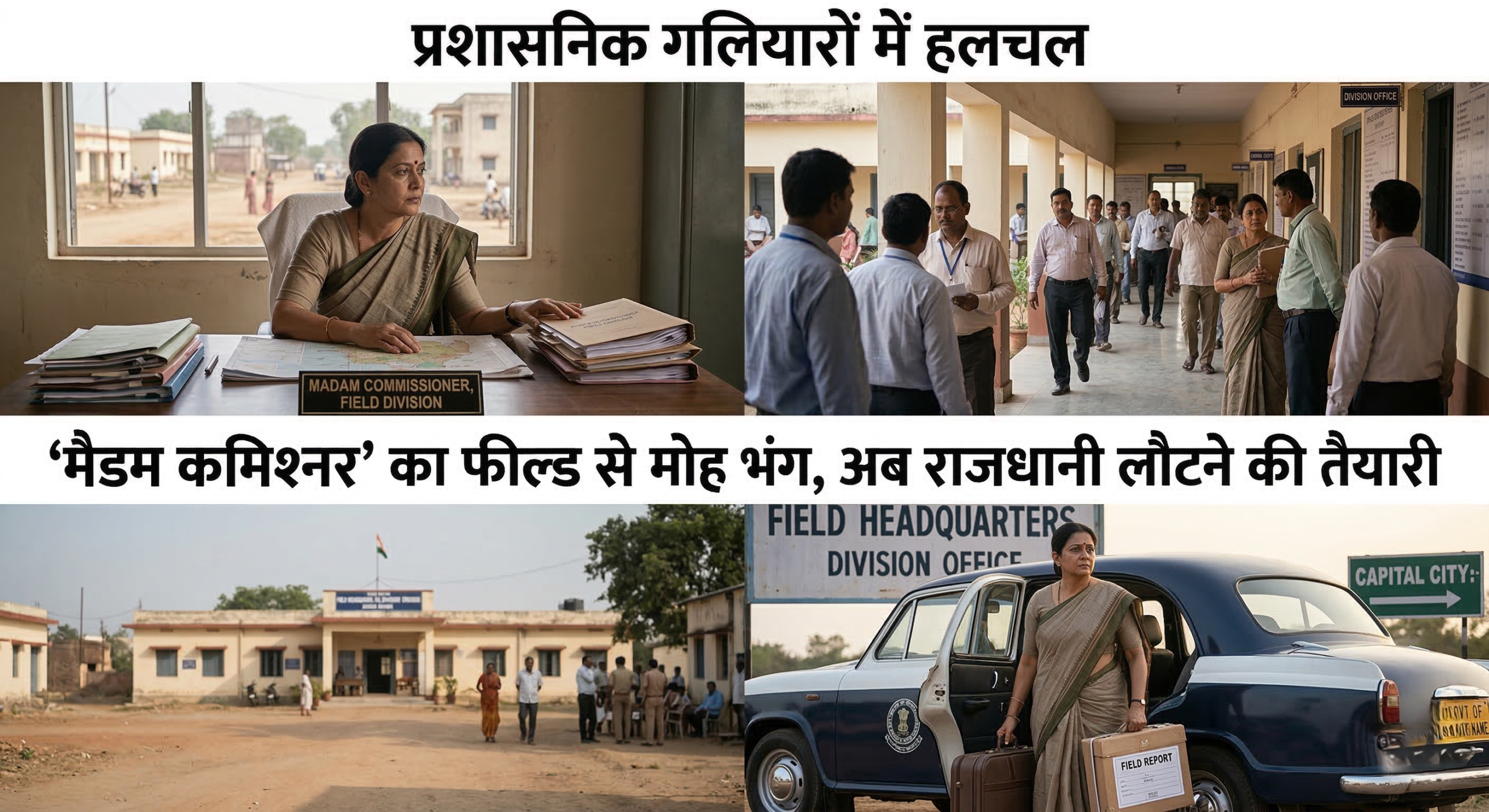 प्रशासनिक गलियारों में हलचल: ‘मैडम कमिश्नर’ का फील्ड से मोह भंग, अब राजधानी लौटने की तैयारी