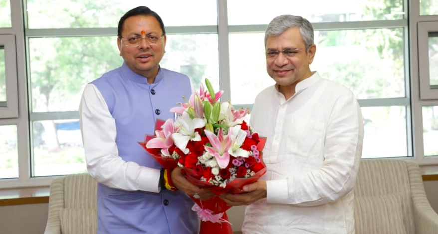 उत्तराखंड की रेल परियोजनाओं को मिलेगी रफ्तार: सीएम धामी की केंद्रीय मंत्री से मुलाकात