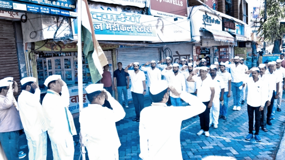 सागर: कांग्रेस सेवादल के ध्वज वंदन में केंद्र और राज्य सरकार पर जमकर निशाना