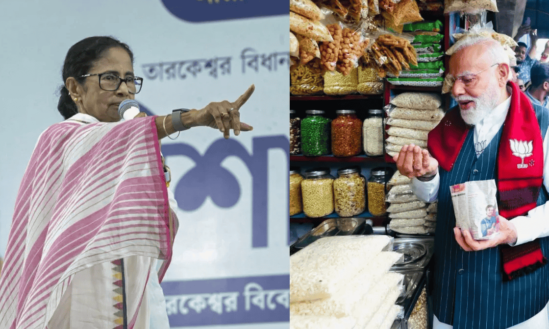 बंगाल चुनाव में ‘झालमुड़ी’ पर घमासान: ममता का BJP पर तंज—जनता को खिलाऊंगी ‘भेलपुरी’