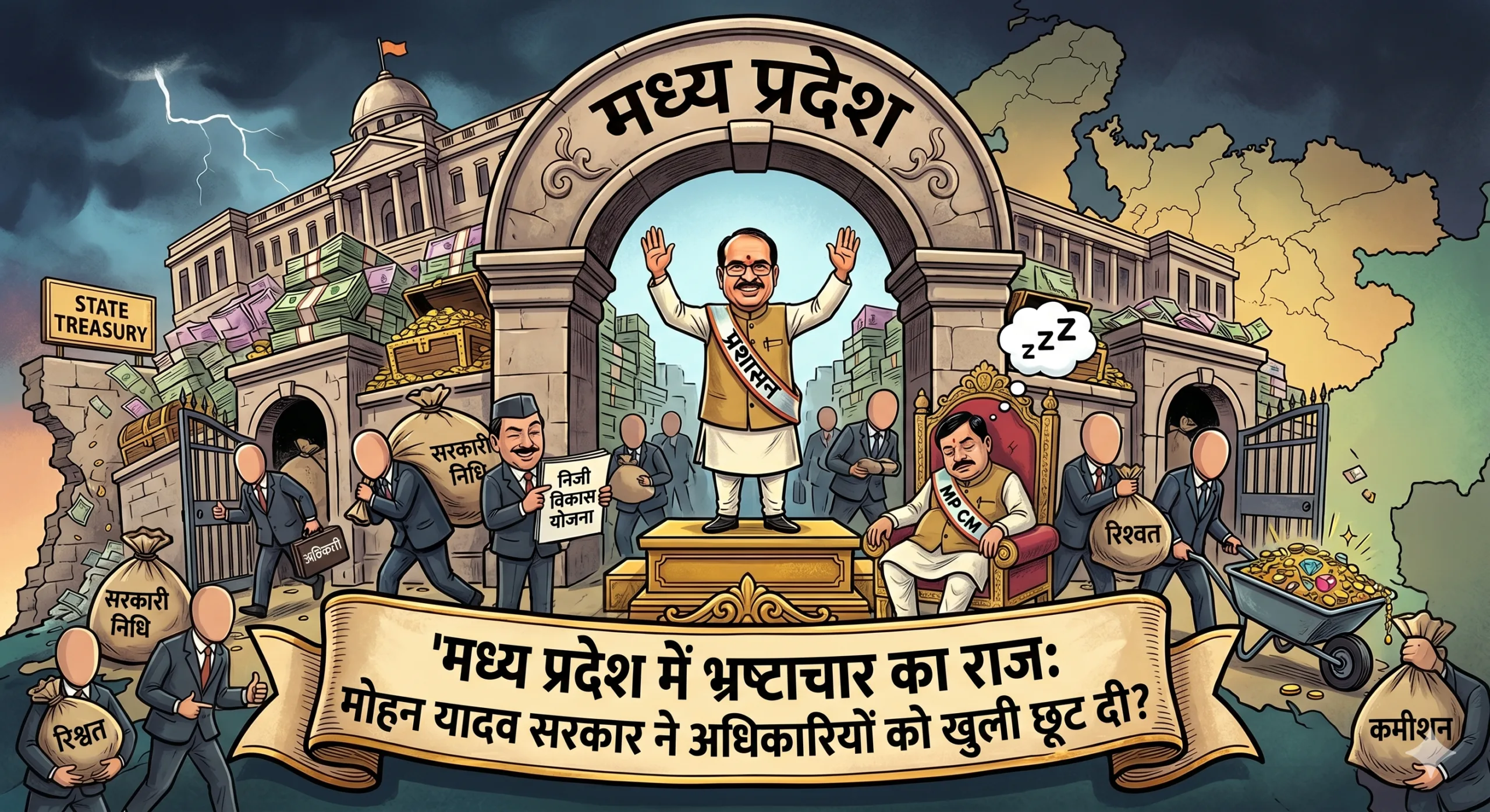 मध्य प्रदेश में भ्रष्टाचार का राज: मोहन यादव सरकार ने अधिकारियों को खुली छूट दी?