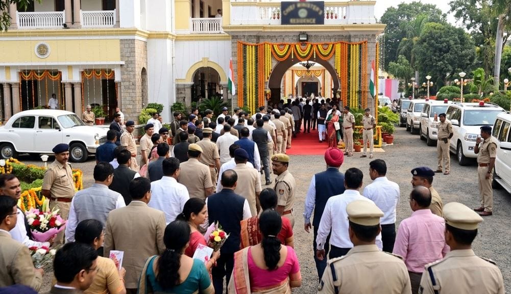 सीएम जन्मदिन पर अफसरों का तांता, मुख्यमंत्री निवास में दिनभर हलचल