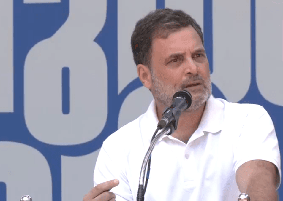 राहुल गांधी की चुनावी रैली