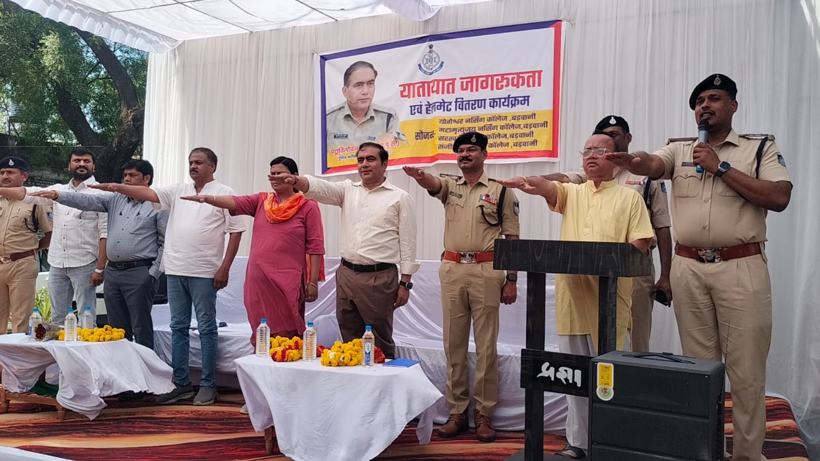 बड़वानी: सड़क सुरक्षा के लिए एसपी ने शुरू किया हेलमेट अभियान