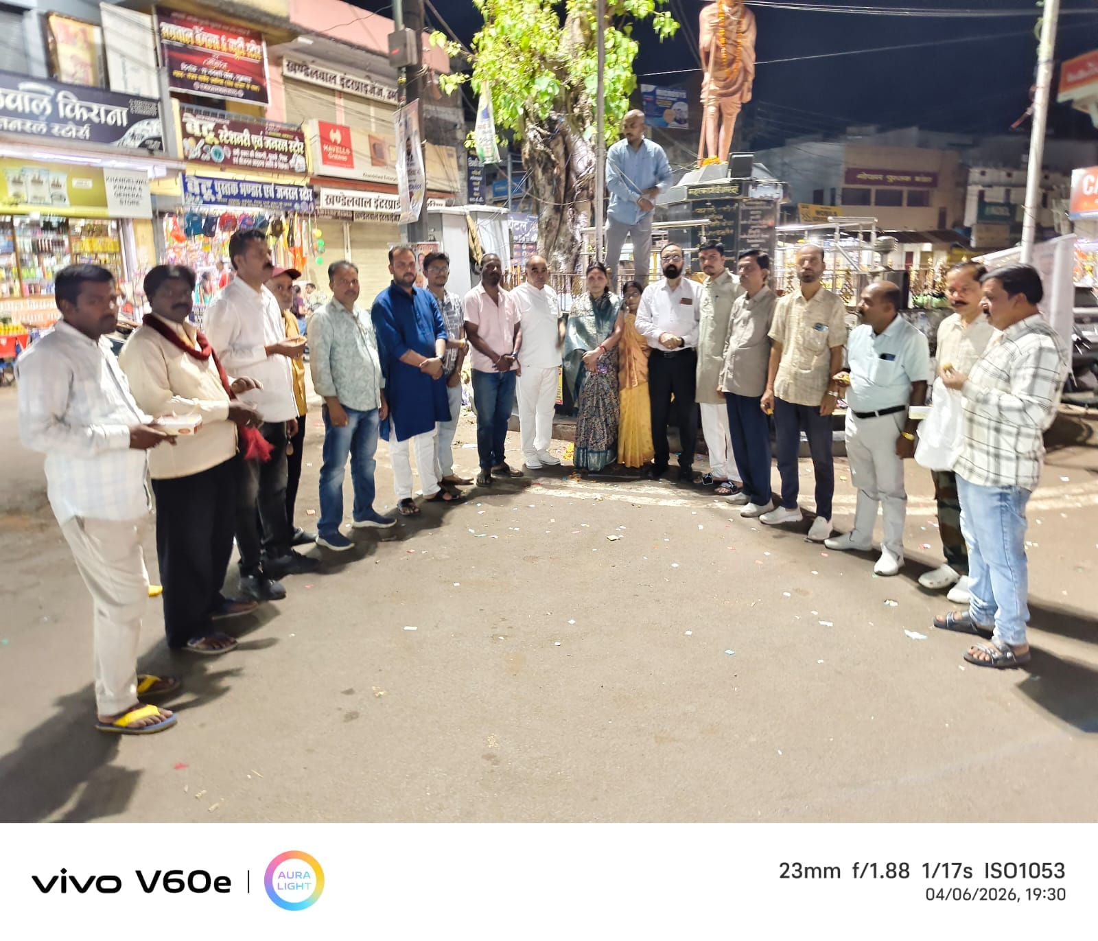 उमरिया में भाजपा का स्थापना दिवस मनाया, गांधी चौक पर फहराया पार्टी ध्वज