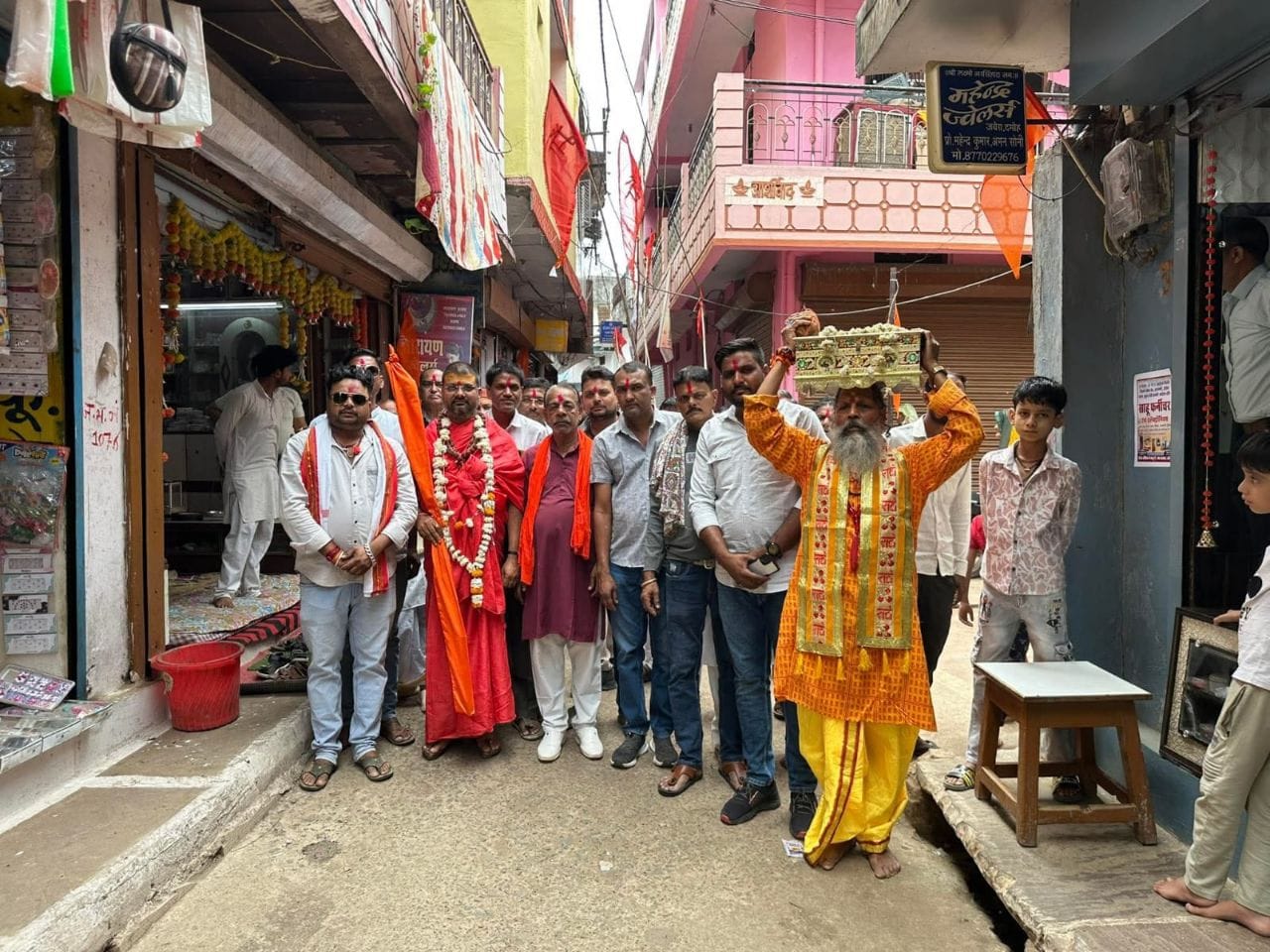 जबेरा में सात दिवसीय श्रीमद्भागवत कथा का शुभारंभ; भव्य कलश शोभायात्रा और श्रद्धालुओं का उत्साह
