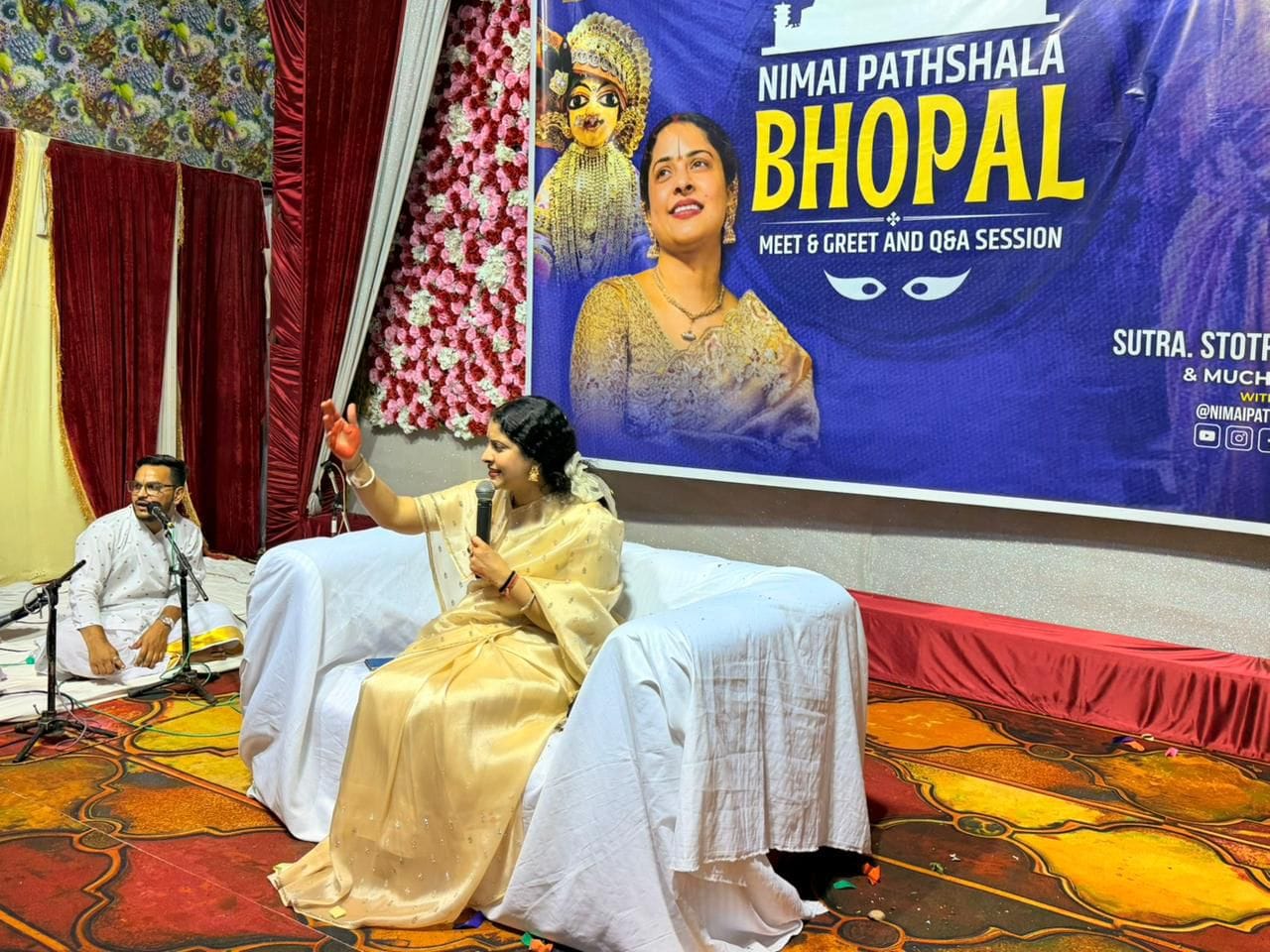 भोपाल में ‘निमाई पाठशाला; का संगम: रेणुका गोस्वामी ने युवाओं को सिखाए भक्ति के 9 द्वार