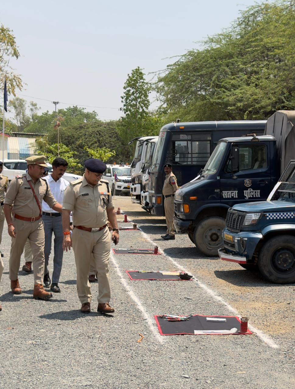 मैहर पुलिस लाइन का वार्षिक निरीक्षण, व्यवस्थाओं को सुधारने के निर्देश