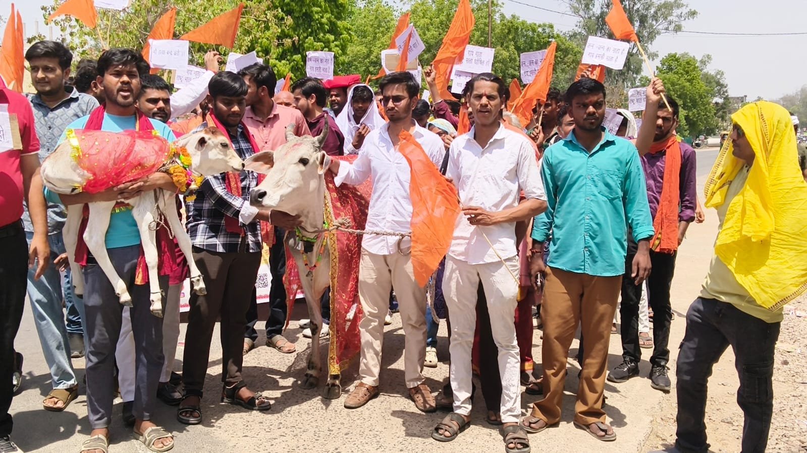 निवाड़ी, ओरछा और पृथ्वीपुर में ज्ञापन सौंपकर गोमाता को राष्ट्र माता घोषित करने की मांग