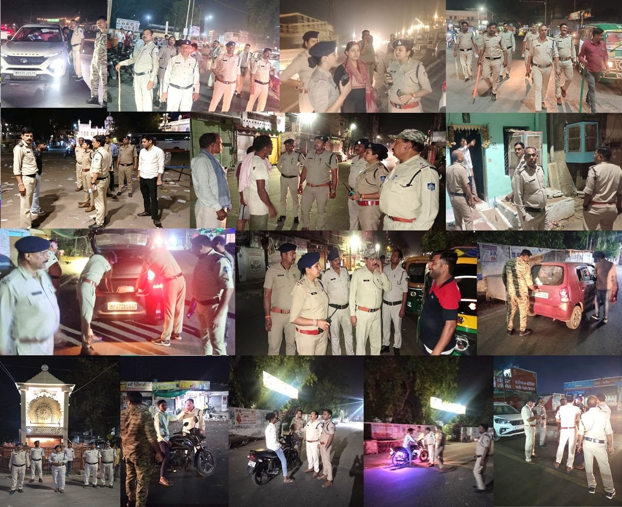 ग्वालियर पुलिस की बड़ी कार्रवाई: देर रात ‘कॉम्बिंग गश्त’ में 204 वारंटी गिरफ्तार