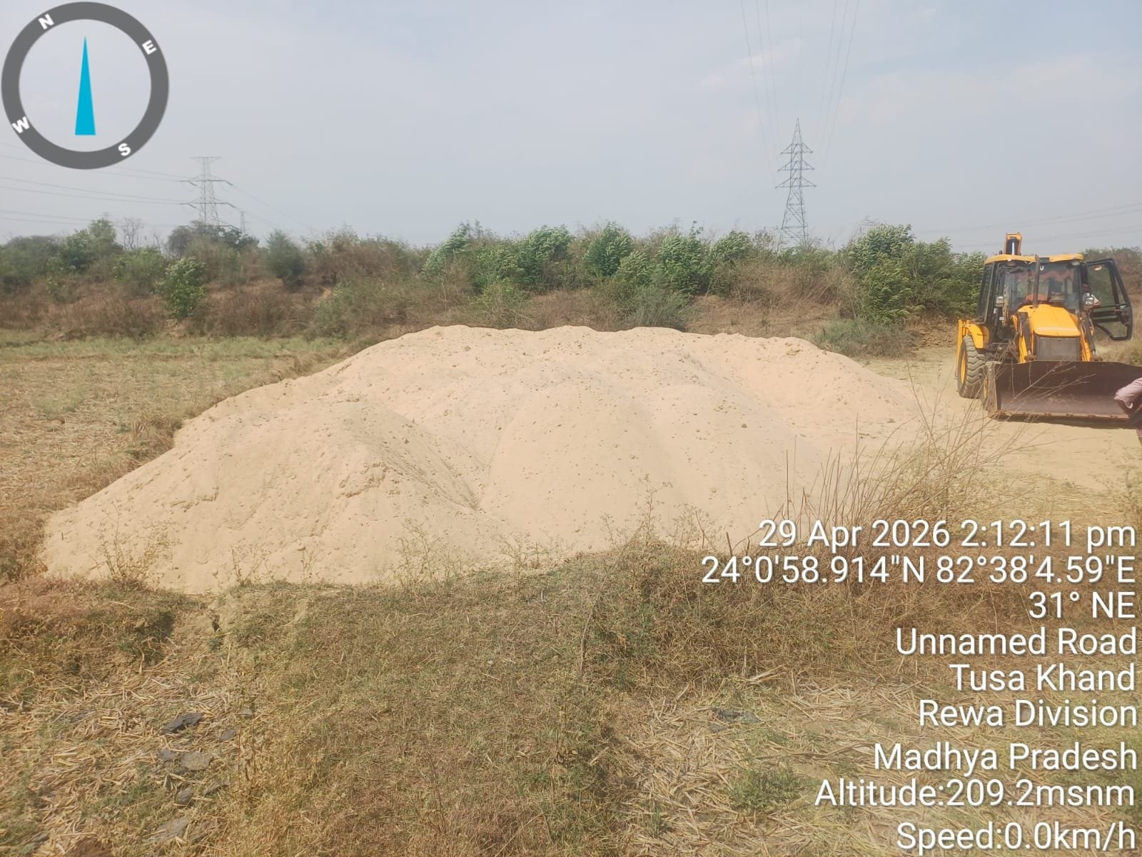 सिंगरौली में अवैध रेत भंडारण पर बड़ी कार्रवाई, रिहंद डूब क्षेत्र से 150 घन मीटर रेत जप्त