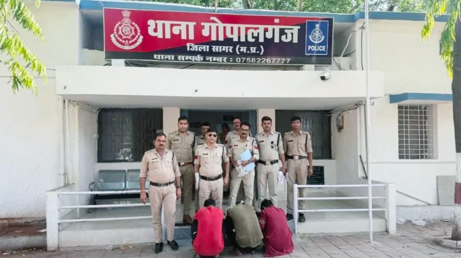 सागर: गौवंश चोरी करने वाले तीन आरोपी गिरफ्तार, पुलिस की बड़ी कार्रवाई