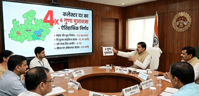 मध्य प्रदेश में भूमि अधिग्रहण मुआवजा 4 गुना, CM यादव का बड़ा फैसला