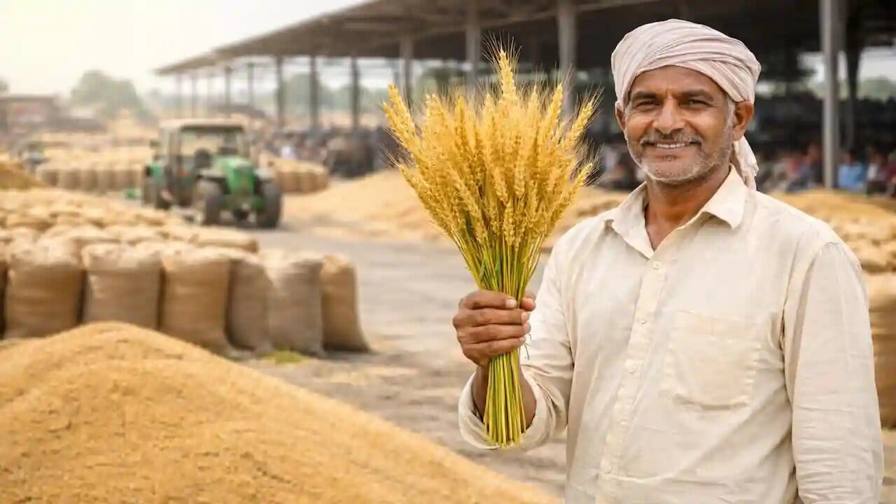 मध्यम और बड़े किसानों के लिए स्लॉट बुकिंग शुरू, अब 9 मई तक कर सकेंगे गेहूँ विक्रय