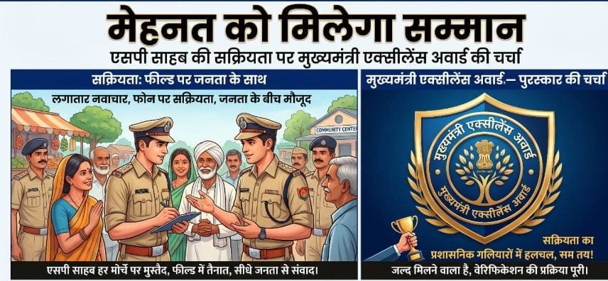 सक्रियता का मिलेगा इनाम: बड़े जिले के युवा एसपी को मिल सकता है बड़ा सम्मान, प्रशासनिक गलियारों में हलचल