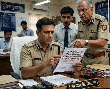 रिटायरमेंट की दहलीज पर खड़े अफसर को नया प्रभार! पुलिस विभाग की इस लापरवाही ने सबको चौंकाया।