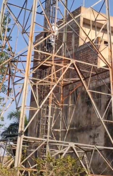 ग्वालियर: टावर मेंटेनेंस के दौरान मधुमक्खियों का तांडव, फायर सूट पहनकर सुरक्षित नीचे उतरा कर्मचारी