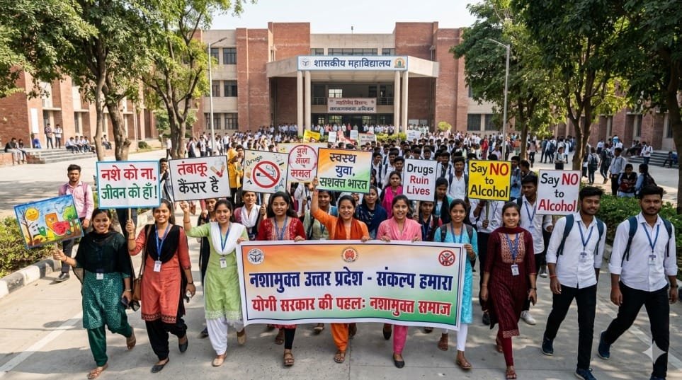 नशामुक्त उत्तर प्रदेश की ओर बढ़ते कदम, योगी सरकार के जागरूकता अभियान से लाखों लोगों तक पहुंचा संदेश