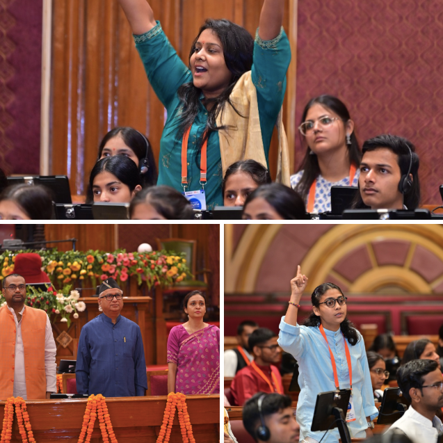 यूपी विधानसभा बना युवाओं के विचारों का मंच, 180 प्रतिभागियों ने राष्ट्र निर्माण पर रखी राय