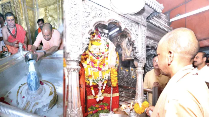 वाराणसी पहुंचे मुख्यमंत्री योगी आदित्यनाथ ने बाबा विश्वनाथ और काल भैरव मंदिर में किया पूजन-अर्चन, प्रदेश की खुशहाली और लोकमंगल की कामना की