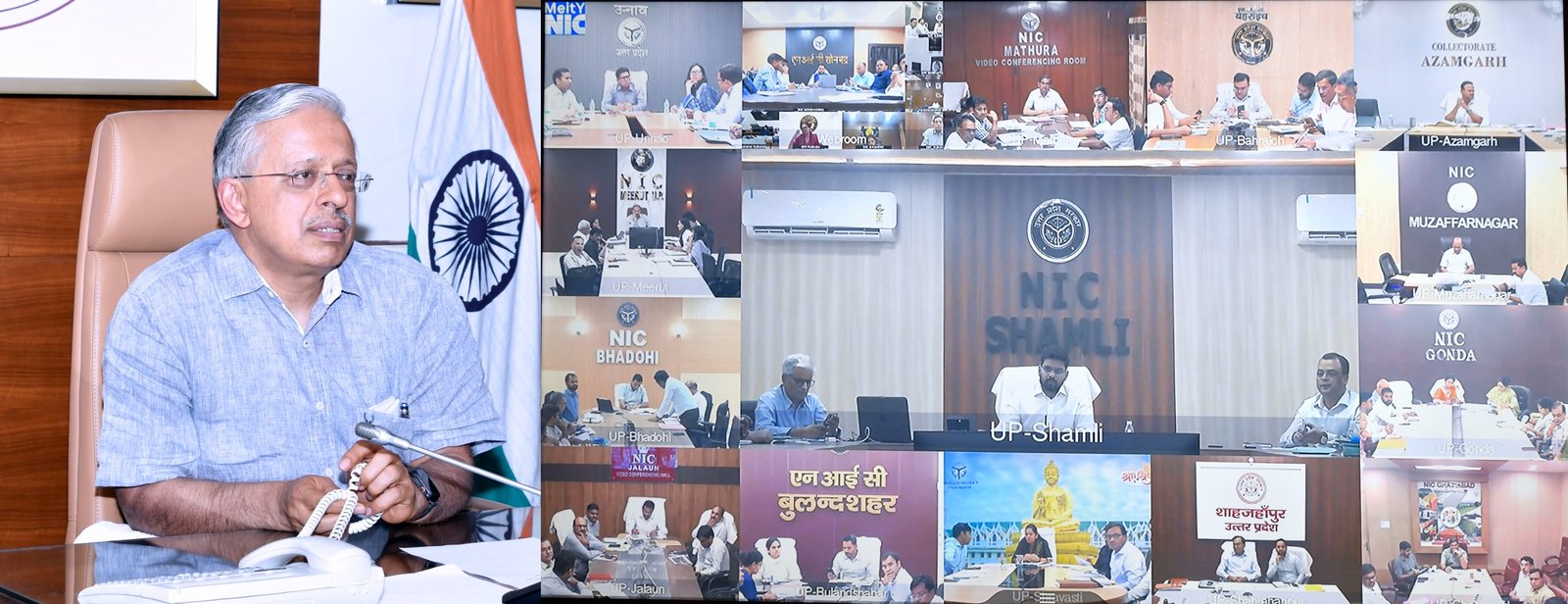 लखनऊ: मुख्य सचिव एस.पी. गोयल ने वीसी के जरिए की साप्ताहिक समीक्षा, किसानों के पंजीकरण और खनन कार्यों में तेजी के निर्देश