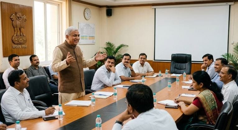 विभागीय बैठक में ‘ज्ञान की गंगा’ बहाते रहे साहब, अधिकारी देखते रह गए माहौल