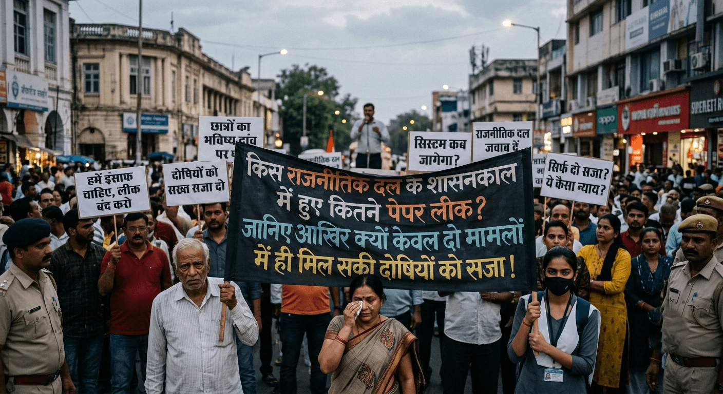 किस राजनीतिक दल के शासनकाल में हुए कितने पेपर लीक? जानिए आखिर क्यों केवल दो मामलों में ही मिल सकी दोषियों को सजा!