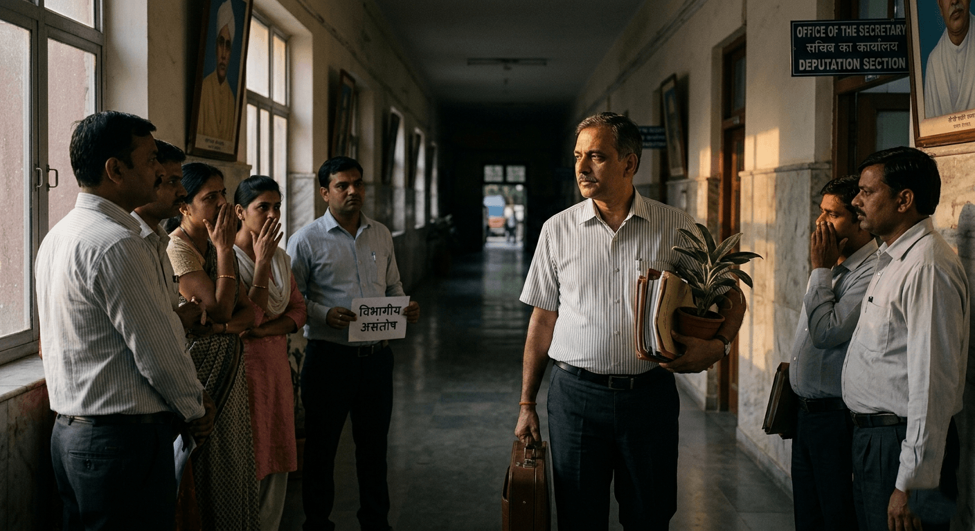 दस महीने में ही बदल गई तैनाती, विभागीय असंतोष के बीच प्रतिनियुक्त अधिकारी की विदाई
