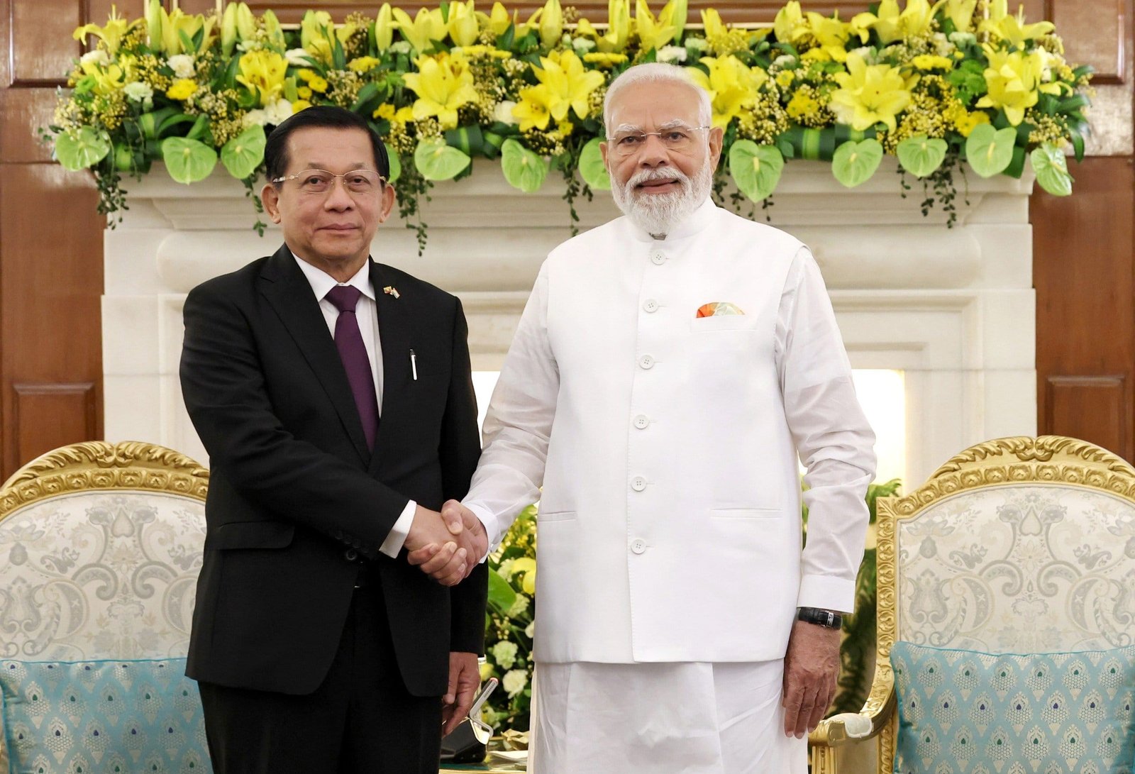 हैदराबाद हाउस में पीएम मोदी और म्यांमार के राष्ट्रपति मिन आंग ह्लाइंग की रणनीतिक बैठक: चीन के बढ़ते प्रभाव को रोकने और सीमा सुरक्षा मजबूत करने पर बड़ा दांव