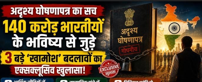 अदृश्य घोषणापत्र का सच, 140 करोड़ भारतीयों के भविष्य से जुड़े 3 बड़े ‘खामोश’ बदलावों का एक्सक्लूसिव खुलासा!
