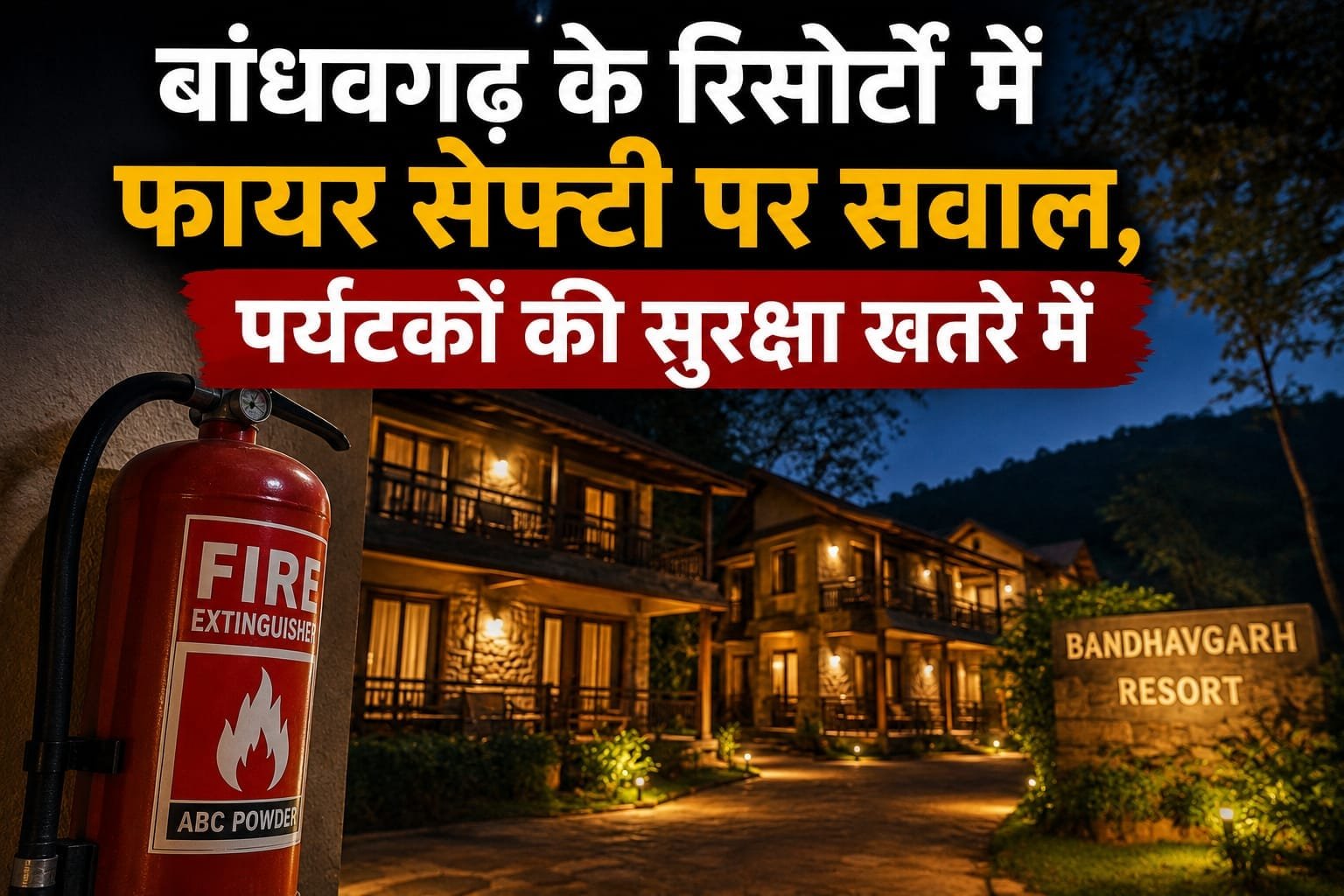 उमरिया: बांधवगढ़ के कई रिसोर्ट बिना फायर NOC, सुरक्षा व्यवस्था पर उठे सवाल