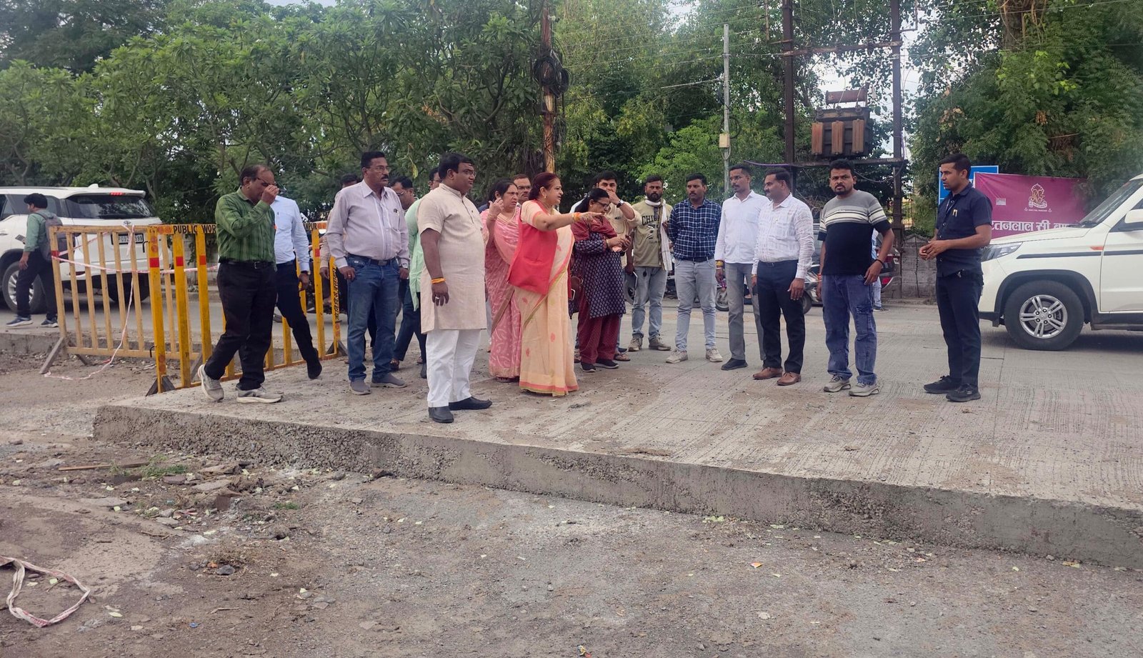 निर्माणाधीन शनवारा-लालबाग मार्ग का निरीक्षण, विधायक अर्चना चिटनिस ने गुणवत्ता और नागरिक सुविधाओं पर दिए निर्देश