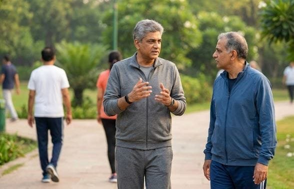 मॉर्निंग वॉक में शेयर बाजार की रणनीति! सीनियर आईएएस अधिकारी की निवेश चर्चाओं पर सवाल