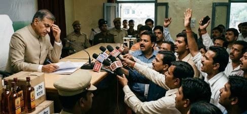 आबकारी विभाग की कार्रवाई से कलेक्टर की किरकिरी! अवैध शराब जब्ती पर उठे सवाल