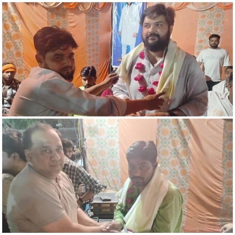 कासगंज के गंजडुंडवारा में नाइट क्रिकेट टूर्नामेंट का भव्य आगाज: बसपा नेता जुनैद मियां ने किया उद्घाटन, 2027 के लगे नारे