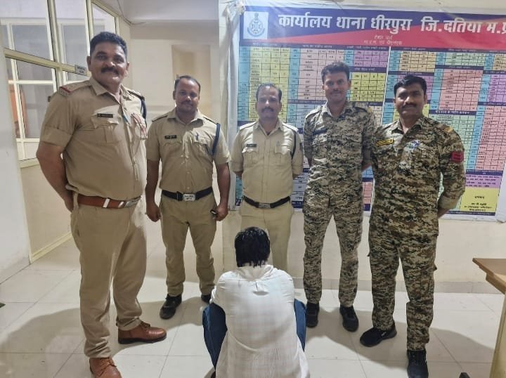 सोशल मीडिया पर हथियार के साथ फोटो डालना पड़ा भारी, धीरपुरा पुलिस ने आरोपी को किया गिरफ्तार