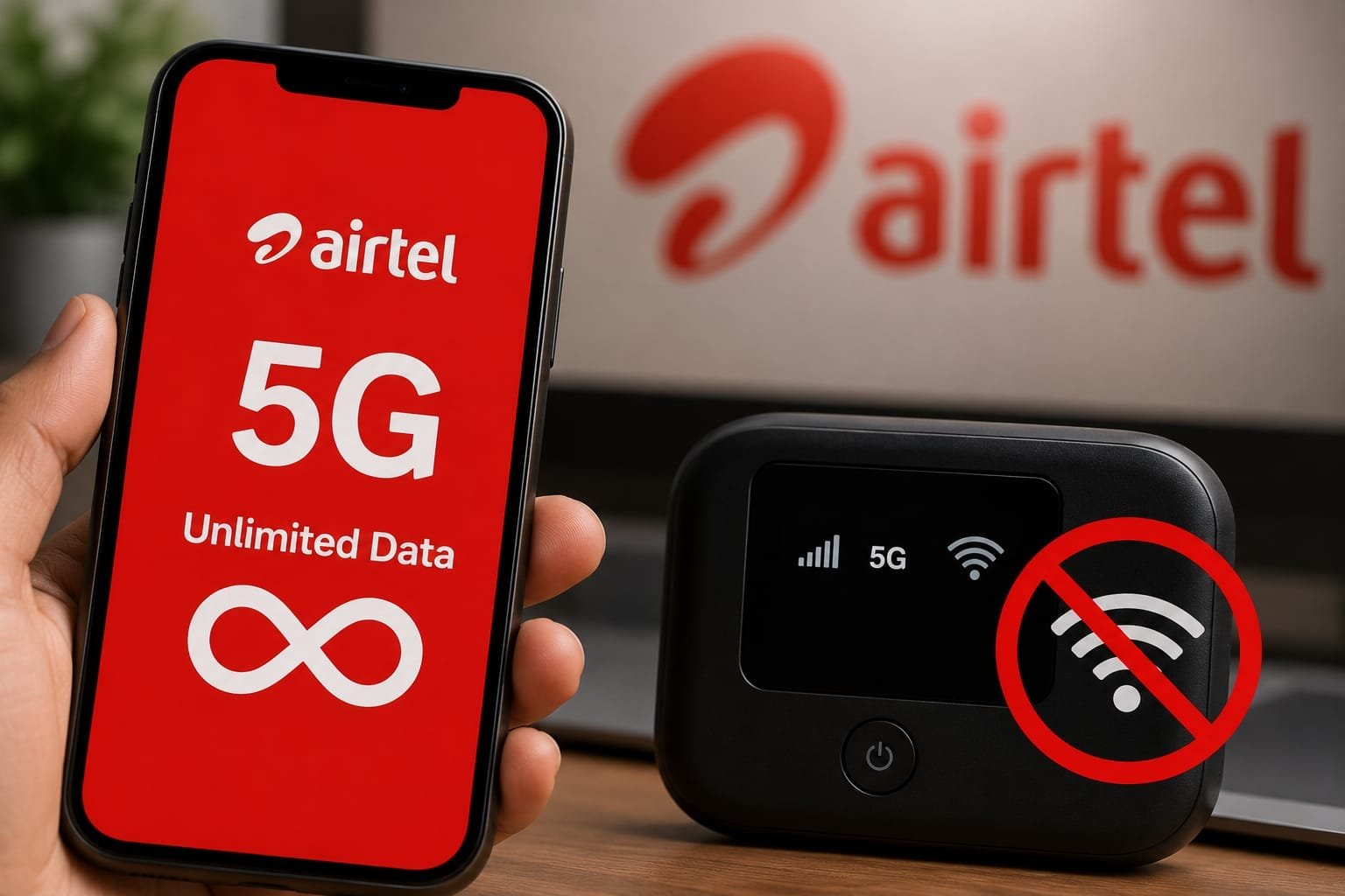 Airtel Unlimited 5G: हॉटस्पॉट पर क्यों नहीं चलता अनलिमिटेड डेटा? कंपनी की शर्तों से हुआ खुलासा