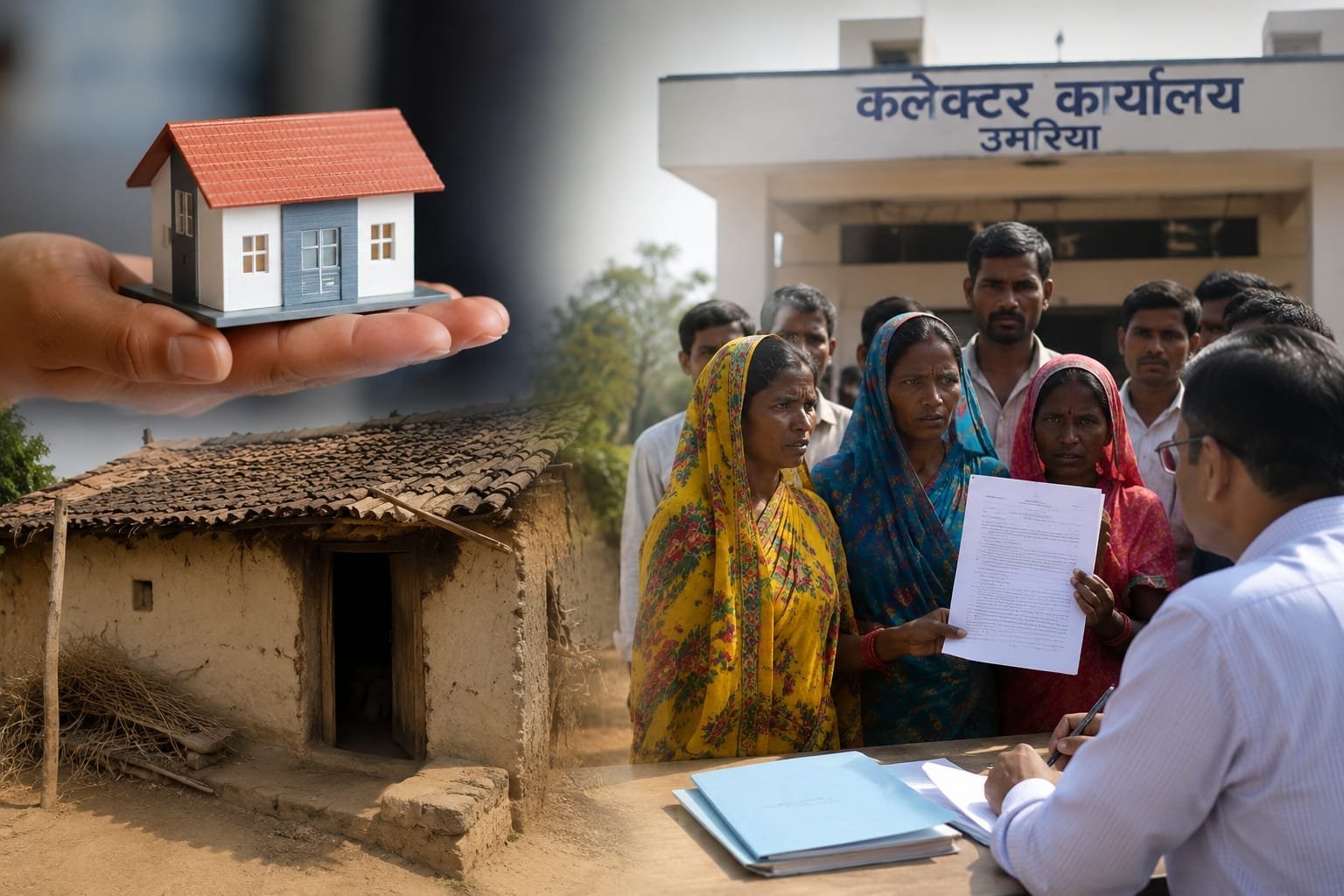 उमरिया में PM आवास योजना पर सवाल, ग्रामीणों ने रिश्वत लेकर अपात्रों को लाभ देने का लगाया आरोप