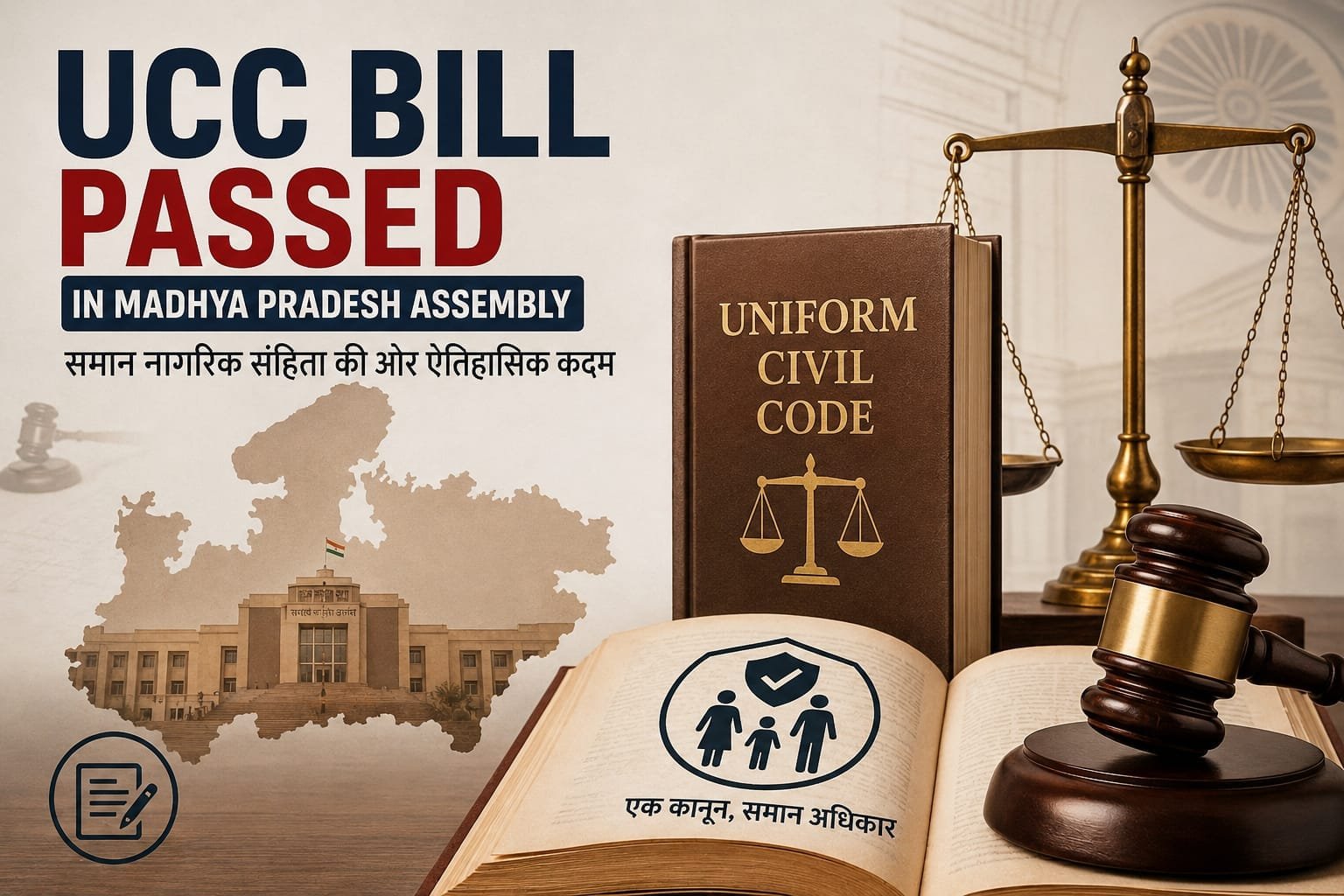 मध्य प्रदेश में UCC विधेयक विधानसभा से पारित, पक्ष-विपक्ष में तेज हुई सियासी बयानबाज़ी